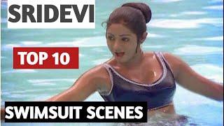 Sridevi       Top 10        Swim suit Scenes Of Sridevi