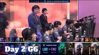 LGD vs FNC  Day 2 Group C S10 LoL Worlds 2020  LGD Gaming vs Fnatic - Groups full game