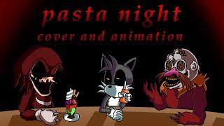 pasta night - tails&knuckles&eggman cover and animation FNF