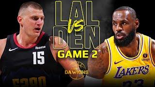 Los Angeles Lakers vs Denver Nuggets Game 2 Full Highlights  2024 WCR1  FreeDawkins