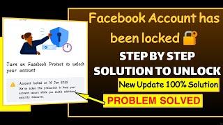 Turn on Facebook Protect to unlock your account  Problem Solved  Facebook account has been locked