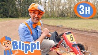 Blippis Go Kart Race  BLIPPI  Kids TV Shows  Cartoons For Kids  Fun Anime  Popular video