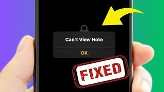 Cant view note  how to fix cant view note issue on iPhone  cant see notes on iphone 