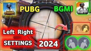 PUBG BGMI Side Scope Setting  Pubg BGMI me left right setting Kaise kare  pubg settings left right