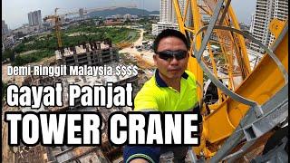 A DAY IN THE LIFE OF A TOWER CRANE OPERATOR  MALAYSIA.