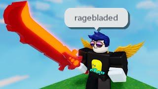 i still love the Rageblade.. Roblox Bedwars