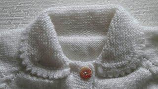 How to make a baby collar in knitting?