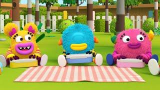 MOMONSTERS in English  𝑵𝑬𝑾  Picnic  Educational animation for Kids