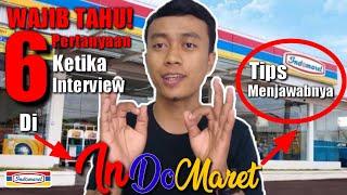 CARA MENJAWAB PERTANYAAN INTERVIEW DI INDOMARET  INTERVIEW INDOMARET 2024