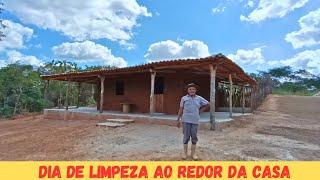 Dia de Limpeza no Sítio Limpamos ao Redor de Casa  Organizando Tudo Pra o Grande Dia