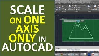 Scale Ojects on One Axis Only in AutoCAD  Scale Blocks with different factors in X and Y axes