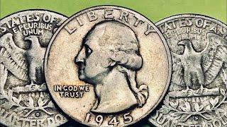 1945 90% Silver Quarters To Look For