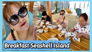 Good morning ️Breakfast Seashell Island Beach Resort Samal️