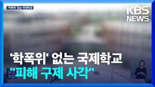 외국인학교도 되는데 ‘국제학교’는 학폭위 불가…“법 개정 추진”  KBS  2024.08.13.