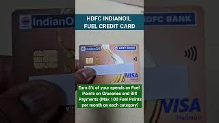 HDFC INDIANOIL CREDIT CARD   HDFC FUEL CREDIT CARD