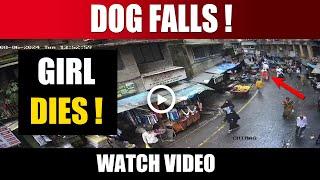 Girl Passed Away As Dog Fell on her from a building