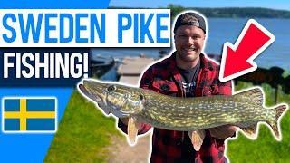 Guided Pike Fishing Lake Sibbo in Sweden Day 1