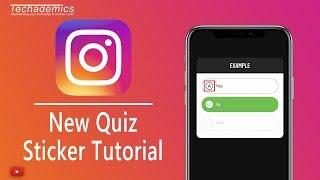 How To Use Instagram Quiz Sticker  Instagram Story Quiz