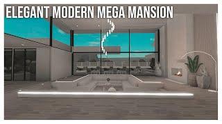 ROBLOX  Bloxburg 1.8mil Elegant Modern Mega Mansion Speedbuild  Part 23  Ellvoi