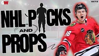 NHL Picks Predictions & Player Props - Tuesday October 8