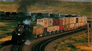 Union Pacific #3985 hauling 143 Freight cars