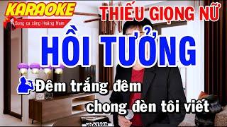 ️Hồi Tưởng l Nhạc sống Bolero cực hay Karaoke Thiếu Giọng Nữ  Song ca cùng Hoàng Nam