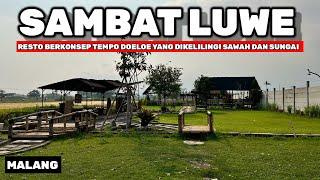 WARUNG SAMBAT LUWE MALANG - CAFE RESTO MAKANAN KHAS JAWA VIEW SAWAH