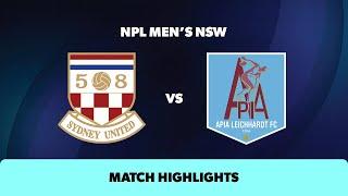 NPL Mens NSW Round 25 Highlights – Sydney United 58 v APIA Leichhardt FC