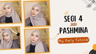 Hijab Segi Empat Jadi Pashmina Tips Tutorial