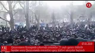 МИТИНГ КАЗАХОВ ПРОТИВ АРМЯН Настоящие причины столкновений в Караганде