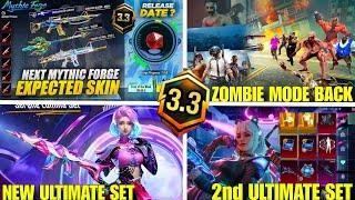  Next Mythic Forge Bgmi  3.3 Update Bgmi  Zombie Mode Back 3.3 Update  Next Ultimate Set 3.3Upd