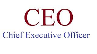 English word CEO or Chief Executive Officer meaning in Hindi Urdu with example sentences translation