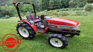 Yanmar F220 4x4 22KM Mini Traktorek Japoński Japanese Compact Tractor #Traktorek Kobylany