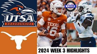 #2 Texas vs UTSA Arch Manning 5 Touchdowns  Full Game Highlights  2024 College Football