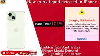 How To Fix Liquid Detected  Liquid Detected in Lightning connector  #viral #apple #technology