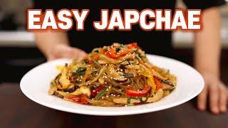 15 Minute Easy Japchae Recipe Korean Glass Noodles l Better Than Restaurants