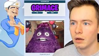 Kann der AKINATOR EL GRAN MAJA CHARLIE THE STEAK und GRIMACE erraten?