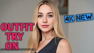 4K Transparent Lingerie Try on Haul  Try On Haul With see through  No Bra & No Panties 2024