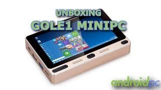 Unboxing GOLE1 MiniPC con pantalla táctil de 5 y Dual OS