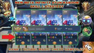 INFINITY STUNLOCK KABOOM SKILL 1 STRATEGY - NEW BEST MAGIC CHESS SYNERGY - Mobile Legends Bang Bang