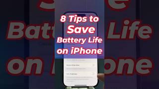 How to save battery life on any iPhone in ios 18 8 Tips #iphonebatteryhealth #smartphone