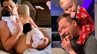 Each Dad expresses his love for his baby in a different way but whichever way it is its great 