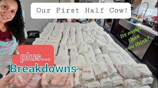 WE BOUGHT HALF A COW FOR THE FIRST TIME...Breakdowns Pricing How Much Meat All The Need To Knows