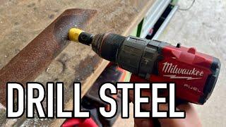 How to Drill Through Thick Steel With A Cordless Drill