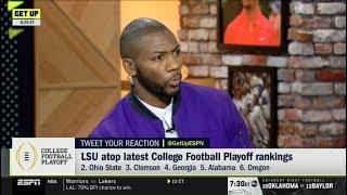 ESPN GET UP  Ryan Clark react to LSU atop larest College Football playoff rankings