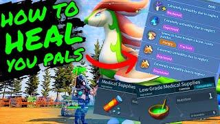 How To HEAL And CURE YOUR PALS IN PALWORLD How To Make Them WORK FASTER Palworld Tips and Tricks