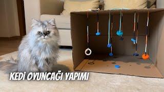 Kolayca kedi oyuncağı yapımı kendin yap DIY cat toy