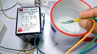 Floatless Relay Wiring Easy ConnectionFloat Switch WiringWater level circuit with Floatless Relay.