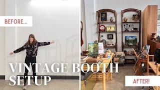 Setting Up A Vintage Booth  BEFORE & AFTER  Reseller Tips