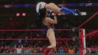 REQUEST HOT SUPER HEROINES  WONDER WOMAN VS POWER GIRL  2 OUT OF 3 FALLS MATCH
